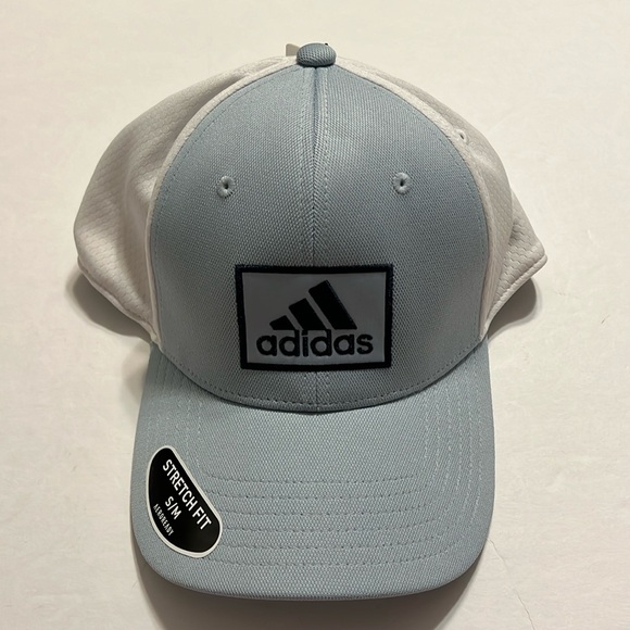 adidas Other - Adidas men’s s/m fairway collection aero ready stretch fit golf cap blue white